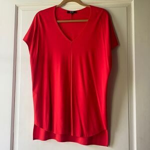 NEW Vibrant Red Tunic Length Top